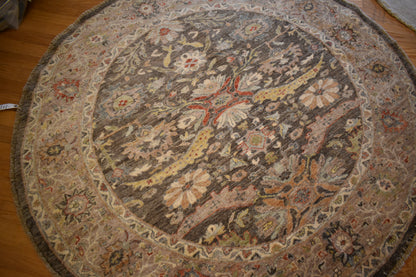 Afghan Peshawar Rug, 5'10" x 6'2", in beige, brick, charcoal and cream - photo 4