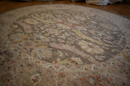 Afghan Peshawar Rug, 5'10" x 6'2", in beige, brick, charcoal and cream - photo 2