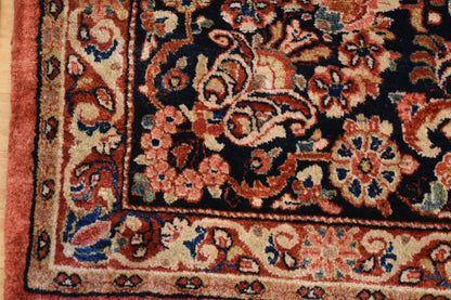 Antique Persian Sarouk Rug, 12'1" x 16'8", in burgundy, gold, navy and red - photo 3