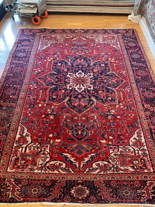 Persian Heriz - 9.7x13.2 - 23179
