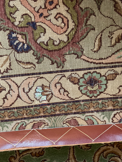 Vintage Persian Tabriz Rug, 9'9" x 13'3", in burgundy, green, ivory and pink - photo 4