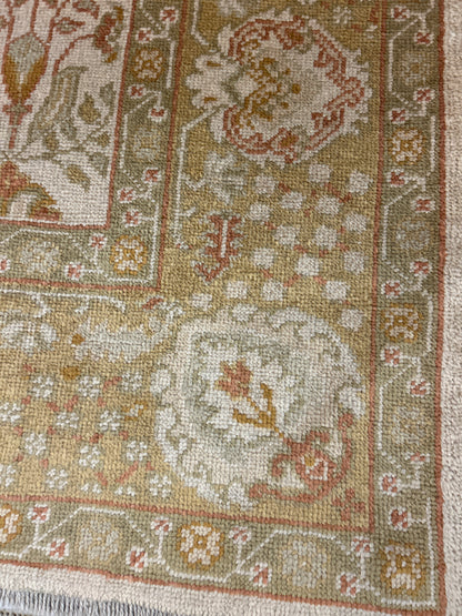 Turkish Oushak Rug, 8'1" x 10'1", in beige, gold and ivory - photo 3