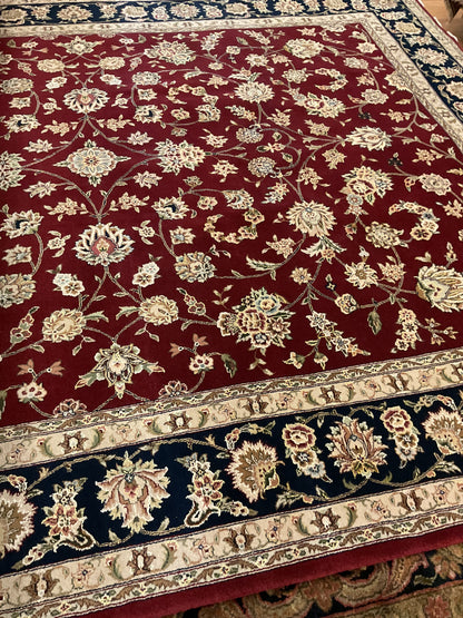 Sino Tabriz Rug, 7'9" x 10', in ivory, navy and red - photo 2