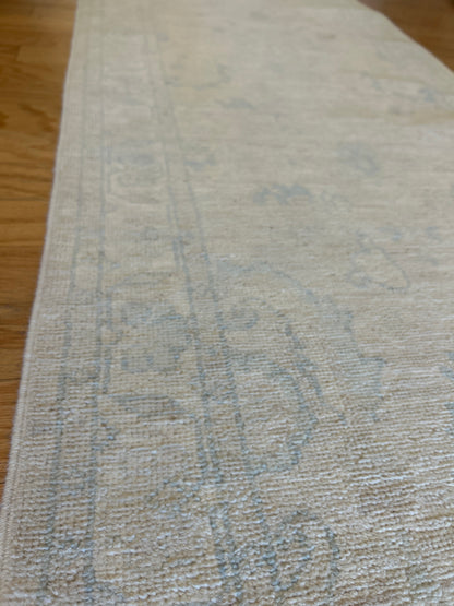 Pakistani Peshawar Runner, 2'5" x 23'8", in blue, cream and ivory - photo 6