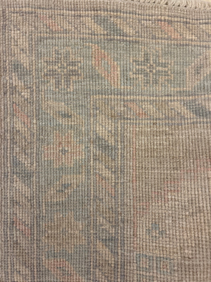 Pakistani Oushak Runner, 2'10" x 17'6", in baby blue, blue, ivory and pink - photo 5