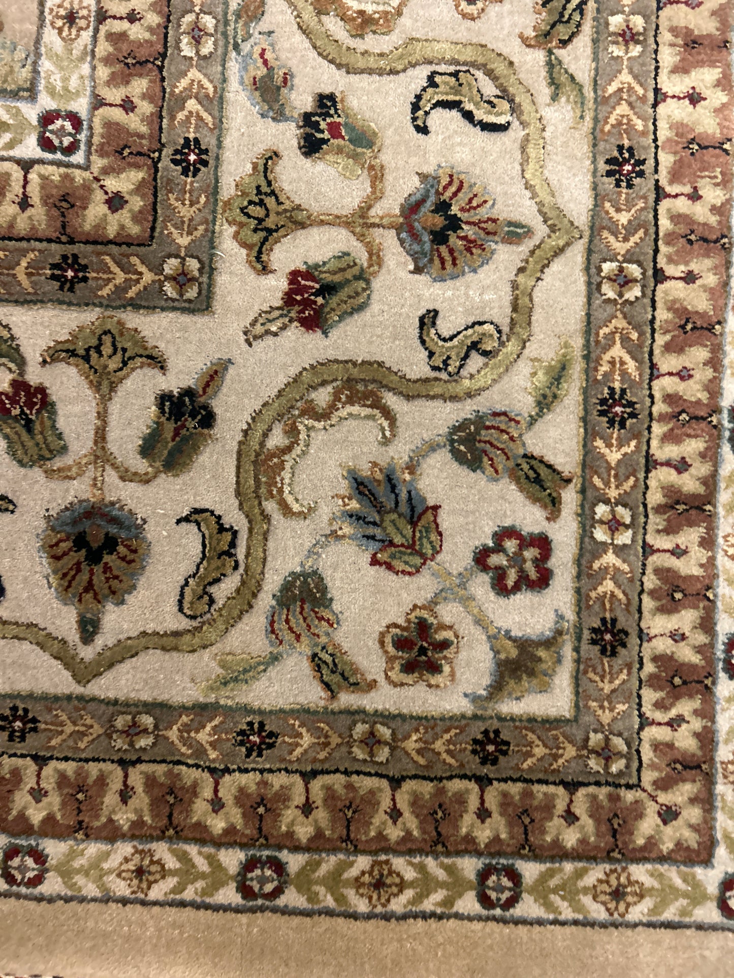 Indian Agra Jaipur W/silk - 12.0x15.0 - P6332