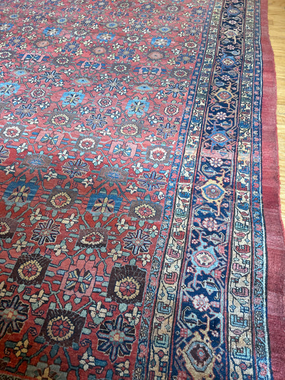 Persian Bidjar Rug, 9'5" x 15'1", in beige, blue, green and navy - photo 6