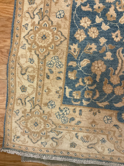Pakistani Peshawar Runner, 4'1" x 15'3", in beige, blue, ivory and tan - photo 4