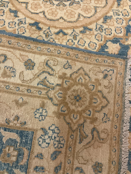 Pakistani Peshawar Runner, 4'1" x 15'3", in beige, blue, ivory and tan - photo 5