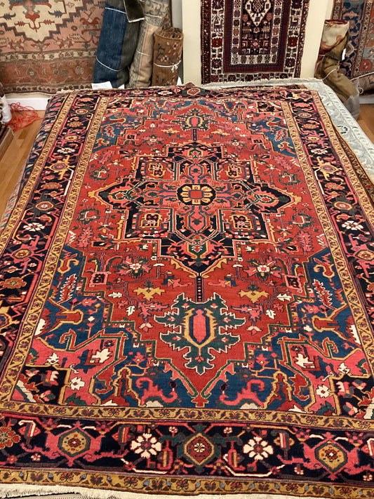 Persian Heriz - 7.11x11.9 - J5759