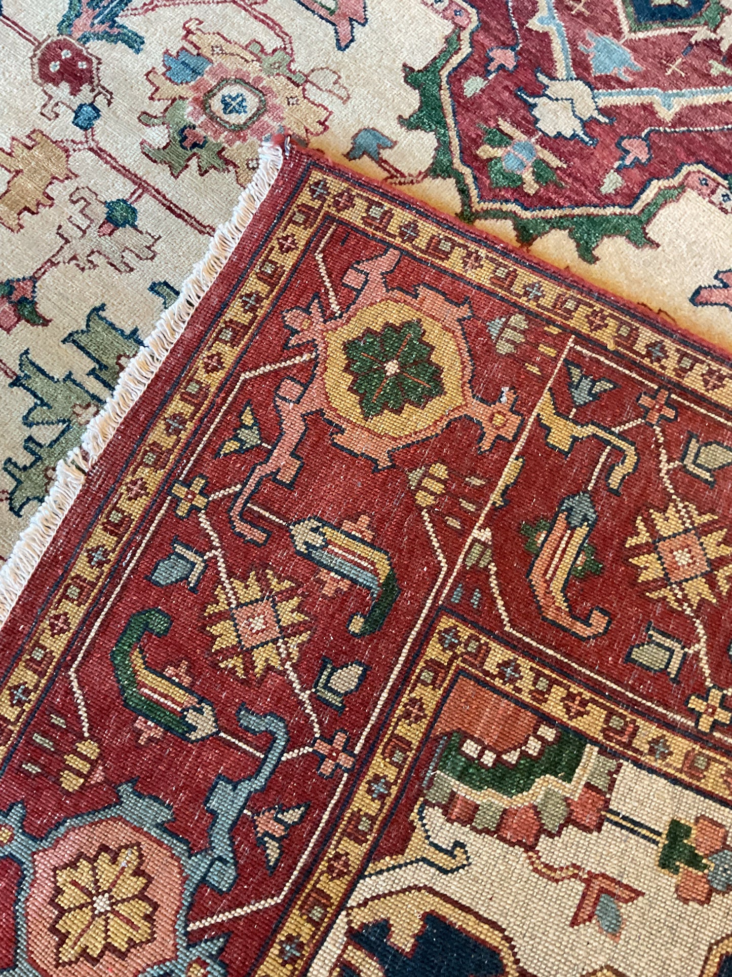 Indian Heriz Serapi - 6.1x9.3 - 136652