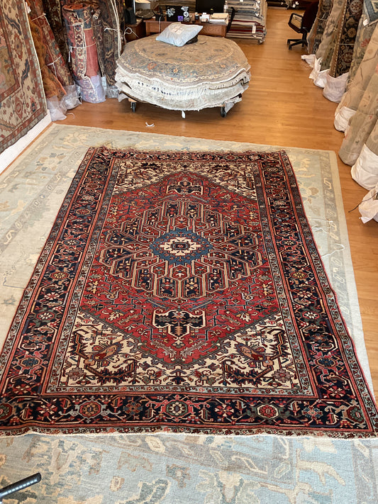 Persian Heriz - 7.6x10.7 - 11764