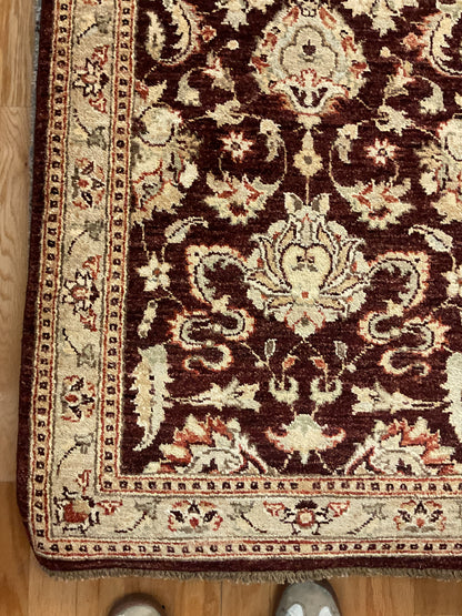 Pakistani Peshawar Runner, 2'8" x 12'3", in beige, burgundy and ivory - photo 3