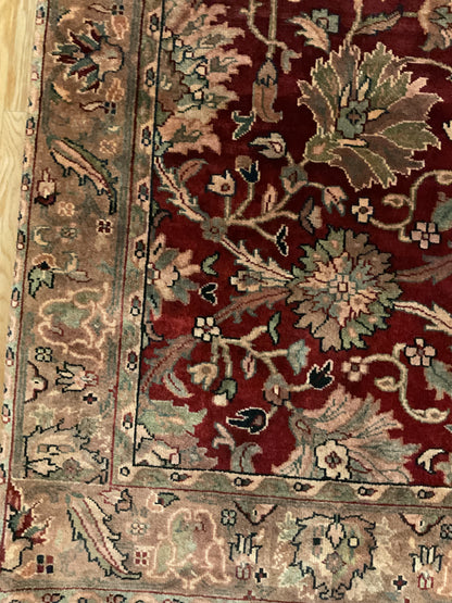 Indian Agra Jaipur Runner, 2'6" x 12', in brown, camel and red - photo 3