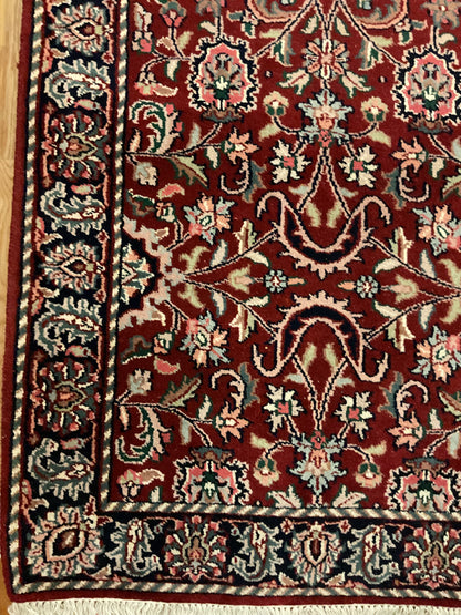 Indian Mashad Runner, 2'8" x 12', in burgundy, ivory and navy - photo 3