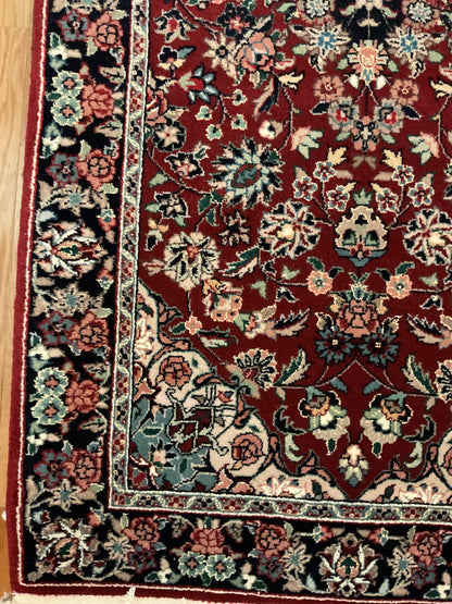 Sino Sarouk Runner, 2'6" x 12', in burgundy, green, ivory and navy - photo 3