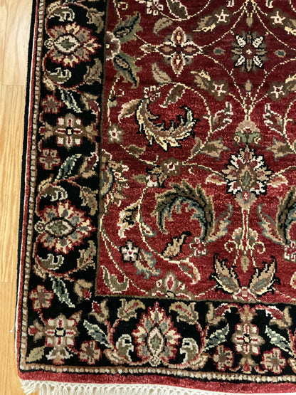 Indian Agra Jaipur Runner, 2'6" x 11'6", in beige, black, gold and red - photo 2