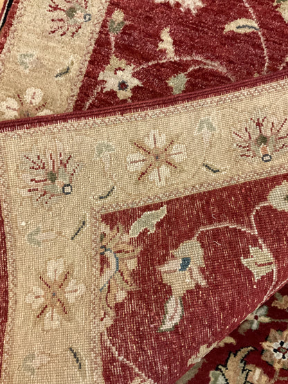 Indian Peshawar Runner, 2'6" x 10', in beige, gold and red - photo 3