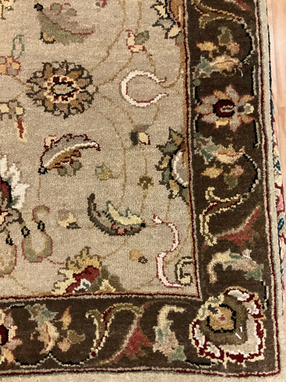 Indian Agra Jaipur Runner, 2'6" x 9'10", in beige, brown, gold and green - photo 2