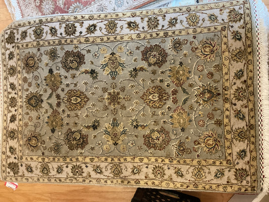 Indian Agra Jaipur W/Silk - 2.1x3.1 - 10062